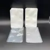 Bolsa de gel con papel de aluminio en stock 60*220MM sello a tres lados bolsa larga bolsa universal para mascarilla blanca bolsa para mascarilla de papel de aluminio