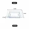 Varios Platillos para Salsa Tazas Cuadradas Tazas para Mousse Plástico Transparente Vajilla Platos para Postre Platos Pequeños para Aperitivos de Fiesta con Cuchara