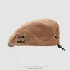 Boina de Pana para Niños Melard al por Mayor Sombrero de Bebé para Exteriores de Otoño Oso Bordado Gorra de Visera para Niños