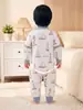 Saco de dormir acolchado anti-patadas para bebé Otoño/Invierno 2026 con piernas separadas, Algodón engrosado, Saco de dormir con control de temperatura Clase A para recién nacidos