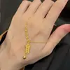 Acero de Titanio Color Duradero Nuevo de Gama Alta Lujo Accesible Collar para Mujer Barra de Oro Estilo Popular Colgante Elegante Firmado Superior Cadena de Clavícula Tendencia