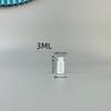Frasco de Vacuna 3-500ml Material PE Resistente a Altas Temperaturas Jeringa Veterinaria Estéril Plástico Frasco de Vacuna Tapón de Goma Tapa de Aluminio Frasco