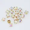Strass Garra de Vidro Colorido Strass DIY Fio para Costura à Mão Strass Garra Acessórios de Cabelo Strass para Vestido de Noiva Modelos Completos Venda por Atacado