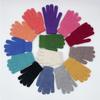Guantes de Punto de Piel de Conejo Estilo Coreano para Mujer Invierno Cálidos Simples Estudiantiles Placa Ligera Cinco Dedos A Prueba de Frío Guantes de Pareja Modernos