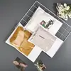Saco Zip de Papel Kraft Branco Roupa Janela Transparente Saco de Armazenamento de Roupa Universal Saco de Embalagem Têxtil para Casa Selo Plástico Pronta Entrega