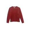 Suéter de punto a rayas con bloques de color, unisex, casual vintage de otoño e invierno, top pullover holgado de cuello redondo