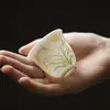 Xícara de Chá com Espiga de Trigo Pintada à Mão em Argila de Jade Porcelana Branca das Dinastias Tang e Song para Uso Doméstico, Conjunto de Chá Kung Fu, Xícara de Chá de Cerâmica, Xícara Única de Porcelana de Jade para Beber Chá