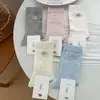 Calcetines Finos de Marca de 26 Años para Primavera/Verano, Estilo Coreano, Inspirados en Ballet, con Moño Bordado, Huecos, Transpirables, Sin Costuras, hasta la Mitad de la Pantorrilla, Zhejiang
