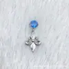 F136 Aleación de Titanio Fondo Redondo Garras Circonio Iris Colgante G23 Titanio Rosca Interna Circonio Labio Uña Piercing Joyería Cabeza