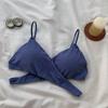 Nuevo Estilo Sujetador de Espalda Hueca para Estudiantes, Cruzado, Sujetador Inalámbrico, Bandeau Fino de Verano