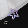 Pasador de Estrella de Dopamina Y2K Lindo para Niña Estrella de Cinco Puntas Pasador de Cabello Color Caramelo Ins Clip BB Clip para Flequillo