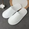 Pantuflas Desechables, Pantuflas para Hospitalidad, Acolchadas para Viaje y Hogar, Hotel Cinco Estrellas, Hotel para Todas las Estaciones, Pantuflas de Pizarra Blanca