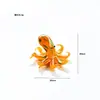 Adornos de pulpo de vidrio de colores de Zibo, artesanías de vidrio, decoraciones de escritorio de animales marinos, productos transfronterizos de vidrio