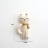 Estilo Floresta Gato Urso Retro Boneca Fofa Bordado Pônei Artesanal Estilo Artístico Enfeites Decorativos Acessórios