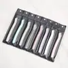 Nuevo Cuchillo para Cejas con Malla Portátil Hoja de Acero Inoxidable Raspador de Cejas de Paja Herramienta de Belleza para Maquillaje Mango Corto Cuchillo para Cejas