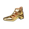 Zapatos de Baile Modelo Nuevo 2026, Punta Cuadrada, Hebilla, Tacón Medio, Zapatos de Mujer Estudiante, Zapatos de Temporada para Primavera y Otoño, Talla Grande, Zapatos de Temporada de Comercio Exterior