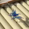 Anillo de Mariposa de Vidrio Hecho a Mano Zibo Celebridad de Internet Artesanía Fotografía Diseño de Nicho Joyería Avanzada de Vidrio Regalo