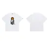Etiqueta original dropshipping transfronteiriço bape fornecimento estável a longo prazo malha dupla camisetas casuais esportivas de manga curta masculinas e femininas