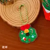 Adornos navideños de acrílico, bolsas de regalo, decoraciones para árbol de Navidad, colgantes lindos, llaveros de caricatura, regalos
