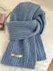Bufanda Nueva de Otoño e Invierno para Mujer, Estilo Coreano Versátil de Color Sólido Calentador de Cuello Tejido para Invierno