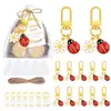Conjunto Criativo de Chaveiros de Margarida e Joaninha Lembrancinhas de Casamento Lembranças de Festa de Aniversário Pingentes para Chaveiro de Carro Bolsas Presentes