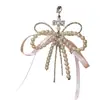 Estilo Ballet Dulce Lazo Rosa Perla Cadena para Teléfono Móvil Colgante Joyería Estilo Coreano Ins para Mujer Nuevo Estilo 2024