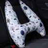 Almohada para Coche para Prevenir Tensión en el Cuello, Reposacabezas de Coche de Dibujos Animados Lindo, Almohada de Soporte para el Cuello, Reposacabezas de Coche para Niños, Gadget para Dormir en el Asiento Trasero