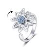 Anillo Ojo de Diablo Giratorio de Explosiones Transfronterizas para Mujer Nicho Gama Alta Lujo Ligero No se Desvanece Moda Elegante Accesorios