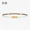 Cinturón fino de cuero genuino para mujer, cinturón con hebilla ajustable que combina con todo, cinturón decorativo para mujer, cinturón pequeño para mujer, venta al por mayor