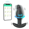 Nuevo tapón anal con control remoto inalámbrico y funciones de balanceo, rotación y vibración controladas por APP para masturbación orgásmica, disponible para venta al por mayor en Amazon