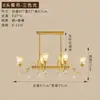 Lustre de sala de estar estilo americano todo em cobre, grande lustre principal retrô estilo europeu para sala de jantar e quarto, luminária decorativa de cristal de luxo para villa