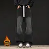 Jeans de Estilo High Street Tendencia Americana para Hombres y Mujeres Corte Desestructurado Holgado Adelgazante Euro Simple Retro Casual Pantalones Largos