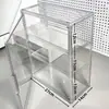 Vitrina de Acrílico, Caja de Almacenamiento Magnética Transparente de Múltiples Capas para Figuras, Caja de Almacenamiento de Gran Capacidad, Caja de Exhibición de Pie