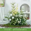 Hy-Ar7/Hy-Cq7 Grama Artificial Paisagismo Plantas Verdes para Vitrine Fotografia Arranjo Cenário de Jardim Musgo Flores Artificiais
