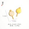 Oro Aluvial Galvanizado Goteo de Aceite Cuentas DIY Concha Arcoíris Cola de Ballena Piruleta Cuentas de Colores Cuentas Sueltas Accesorios para Joyería