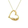 Collar con Colgante en Forma de Corazón de Diseño de Nicho de Lujo Ligero Europeo y Americano, Cadena para Clavícula Moderna y Elegante, Joyería Versátil para el Uso Diario