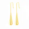 Pendientes Colgantes Simples de Acero Inoxidable Transfronterizos Europeos y Americanos para Mujer, Temperamento Retro, Joyería Colgante Larga Personalizada al por Mayor