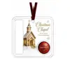 Colgante de Almacenamiento Acrílico de Muñeco de Nieve Navideño Transfronterizo, Clip para Billetes de Acrílico, Portabilletes Enrollable, Adorno Decorativo Navideño