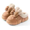 Nuevas Pantuflas de Invierno 2026 con Lazo y Orejas de Conejo para Mujer, Pantuflas de Algodón Impermeables Estilo Princesa con Suela Gruesa, Venta al por Mayor para Mujeres