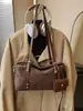 Bolso Almohada Retro de Gamuza para Mujer 2026 Nuevo Bolso de Hombro Grande para Viajes Diarios Bolso de Axila Bolso Cruzado Versátil de Moda