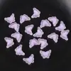 15mm Mariposa Colorido Acrílico diy Joyería Hecho a Mano Pulsera Trenzada de Perlas Cadena para Teléfono Móvil Bolso Perlas Sueltas