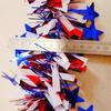 Directo de fábrica 2 metros rojo, blanco y azul cinta de lana de rubia flor de cinta tira de color decoración para celebración del Día de la Independencia de EE. UU.