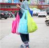 Bolsa ecológica portátil grande personalizada con cremallera plegable bolsa portátil para la compra de comestibles bolsa de mano impermeable para la compra se puede imprimir logotipo