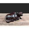 Adornos de Vaca Tallados en Madera de Ébano, Vaca Acostada Tallada en Madera Maciza, Vaca del Zodiaco, Espíritu de la Vaca en Ascenso, Regalos de Decoración para el Hogar