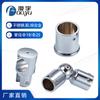 Fornecimento direto da fábrica Guangdong banheiro conector de vidro 304 tubo redondo de aço inoxidável flange assento chuveiro acessórios de hardware