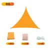 Lona Triangular Toldo Vela de Sol 420D Impermeável Prova de Sol Resistente a Rasgos Toldo Externo para Carro Pátio Terraço Abrigo de Sol