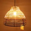 Abajur de Lustre de Rattan Abajur Tecido à Mão Hotel B&B Restaurante Bar Cafeteria Lâmpadas Decorativas Criativas