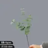 Vegetación Artificial Transfronteriza Rama Única Eucalipto Flor Falsa Rama Alta Hojas de Dinero Arreglo Floral para Bodas al Aire Libre Decoración del Hogar Hojas
