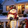 Luz de Estaca de Natal Transfronteiriça Novo Produto Boneco de Neve Jardim Mágico