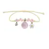 Bestseller transfronterizo: flores reales, flores secas, gypsophila, pulseras tejidas hechas a mano, joyería de cerámica de Jingdezhen, estilos de puestos en lugares escénicos